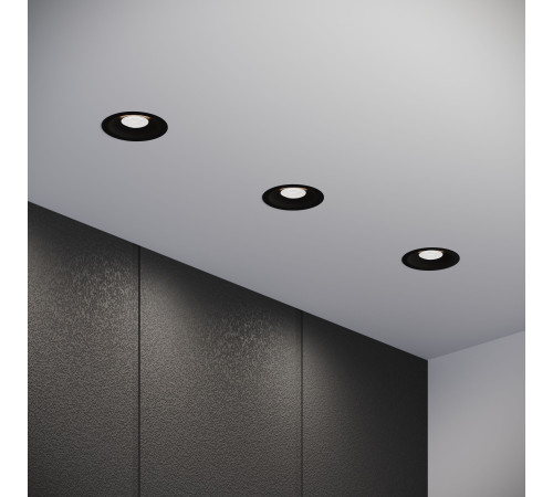 Светильник встраиваемый светодиодный Combi 15W 4000K черный 25068/LED