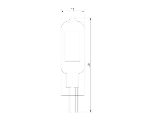 Светодиодная лампа G4 LED 5W 220V 6500K стекло BLG421