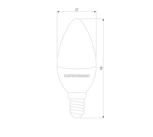 Светодиодная лампа quotСвечаquot C37 6W 4200K E14 BLE1422