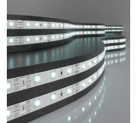 Светодиодная лента 12 В 4,8 Вт/м 60 Led/м 2835 IP20, холодный белый 6500К, 5 м Лента светодиодная 12V 4,8W 60Led 2835 IP20 холодный белый, 5м