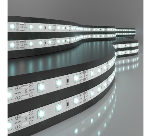 Светодиодная лента 12 В 4,8 Вт/м 60 Led/м 2835 IP20, холодный белый 6500К, 5 м Лента светодиодная 12V 4,8W 60Led 2835 IP20 холодный белый, 5м