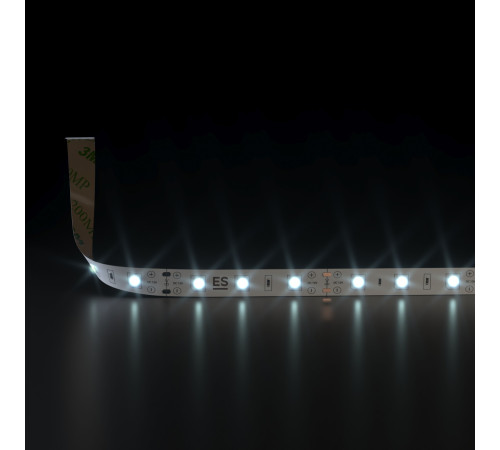 Светодиодная лента 12 В 4,8 Вт/м 60 Led/м 2835 IP20, холодный белый 6500К, 5 м Лента светодиодная 12V 4,8W 60Led 2835 IP20 холодный белый, 5м