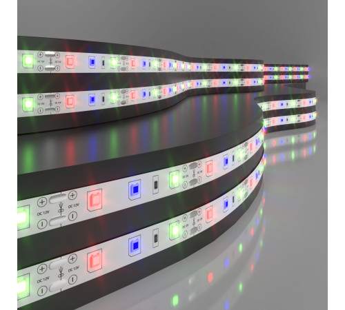 Светодиодная лента 12 В 4,8 Вт/м 60 Led/м 2835 IP20, RGB, 5 м Лента светодиодная 12V 4,8W 60Led 2835 IP20 RGB, 5м