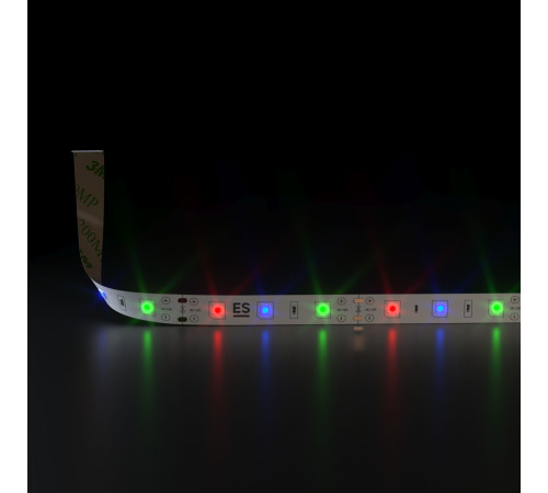 Светодиодная лента 12 В 4,8 Вт/м 60 Led/м 2835 IP20, RGB, 5 м Лента светодиодная 12V 4,8W 60Led 2835 IP20 RGB, 5м