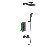 Душевая система встроенная с термостатом Timo Petruma SX-5049/03SM черный SX-5049/03SM