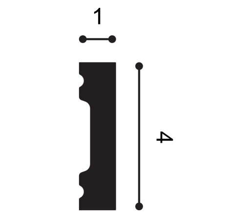 Плинтус напольный гибкий Orac Decor SQUARE SX162F