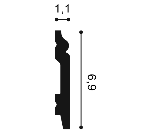 Плинтус Orac Decor CONTOUR SX165