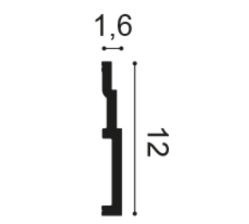 Плинтус Orac Decor HIGH LINE SX180