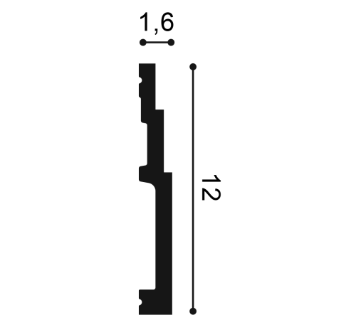 Плинтус гибкий Orac Decor HIGH LINE SX180F