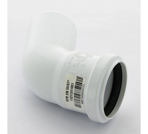 Отвод канализационный REHAU RAUPIANO PLUS 50x67° 11211241001