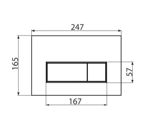Кнопка смыва Alcaplast M570 белая M570