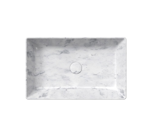 Раковина накладная GSI AltaCeramica 600х370 мм Marbled white AC30835