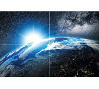 Панно Муза-Керамика Orbit из 4-х плиток 60х40 см P4D252