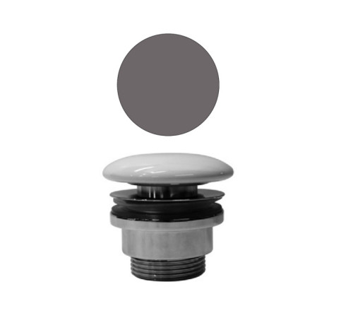 Донный клапан GSI PVC16 с открытым сливом для раковин без перелива Bistro matte PVC16