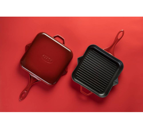 Сковорода-гриль квадратная Hascevher GTV 2828 Red 28х28 см A855528