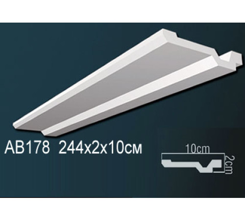 Карниз потолочный Perfect AB178 полиуретановый 220x220x2000 мм AB178