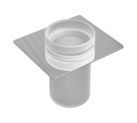 Стакан для зубных щеток подвесной Boheme Space стеклянный хром 10966-CR-TUM