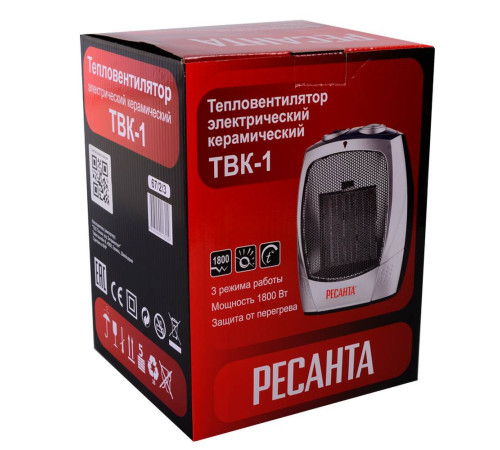 Тепловентилятор керамический Ресанта ТВК-1