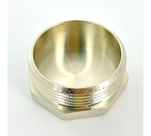 Заглушка LD Pride латунная никелированная 1 1/2 наружная резьба LD.67.505.40