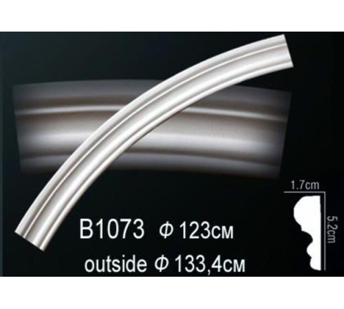 Молдинг на арку полиуретановый Perfect B1073