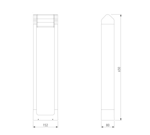 Уличный ландшафтный поворотный светильник DORS 35163/F