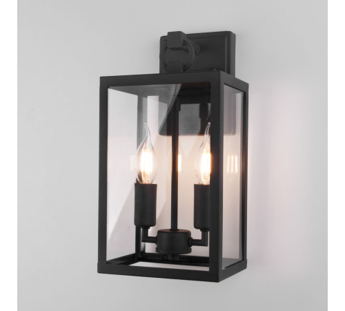 Уличный настенный светильник Candle D 35150/D черный
