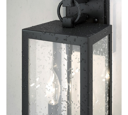 Уличный настенный светильник Candle D 35150/D черный