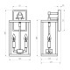 Уличный настенный светильник Candle D 35150/D черный