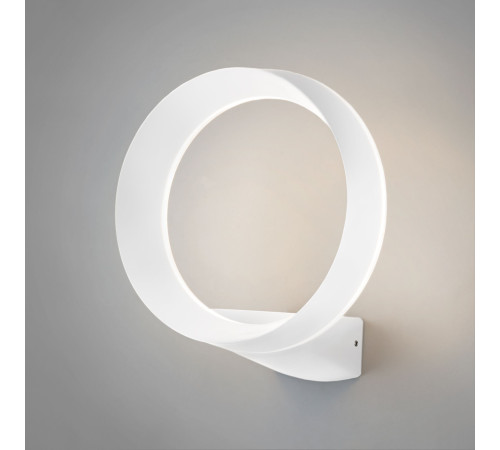 Уличный настенный светодиодный светильник Ring IP54 1710 TECHNO LED белый