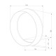 Уличный настенный светодиодный светильник Ring IP54 1710 TECHNO LED белый