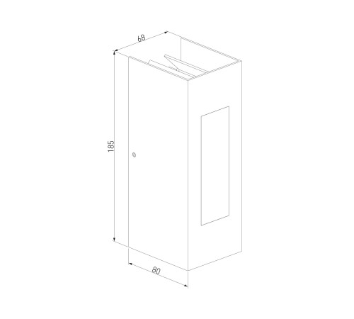 Уличный настенный светодиодный светильник Techno LED IP54 1638 TECHNO LED