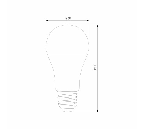 Умная лампа Classic LED А60 Е27 12W 3300К-6500К CCT+DIM (BLE2778) BLE2778