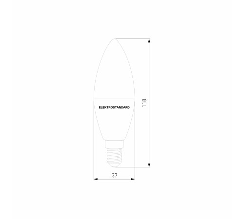 Умная лампа СвечаLED C37 Е14 7W 3300К-6500К CCT+DIM (BLE2779) BLE2779