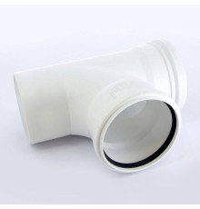 Тройник канализационный REHAU RAUPIANO PLUS 110/110/87° Max Flow 123005