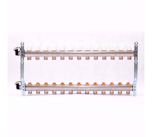 Коллекторная группа из нержавеющей стали Uni-Fitt 315S с регулировочными и термостатическими вентилями 1 x 3/4 EK 13 выходов 451I4313