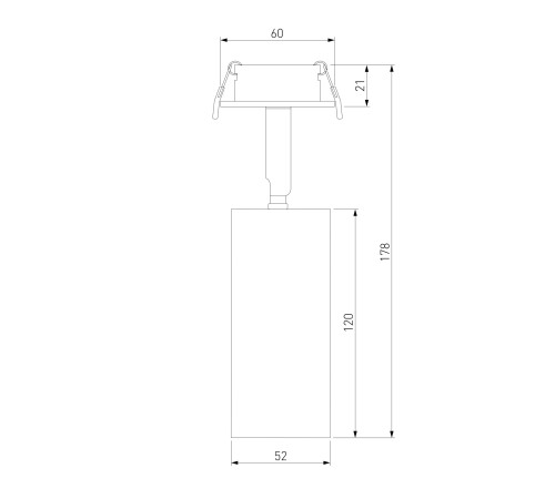 Встраиваемый поворотный светодиодный светильник Diffe 25052/LED