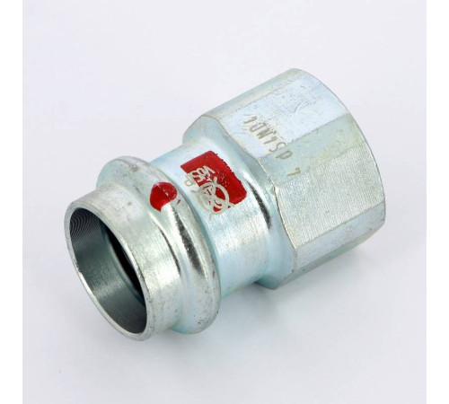 Муфта переходная пресс-В Viega Prestabo 22х3/4 оцинкованная сталь 559113