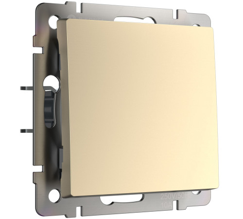 Выключатель одноклавишный (шампань) W1110011