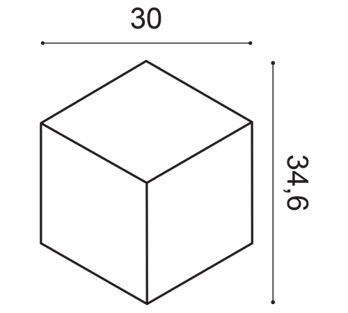 3D стеновая панель Orac Decor Rombus 346 x 200 мм W105