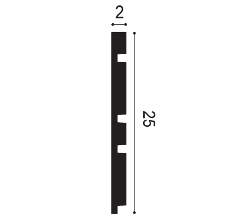 3D стеновая панель Orac Decor Bar Mix 2000 x 250 мм W119