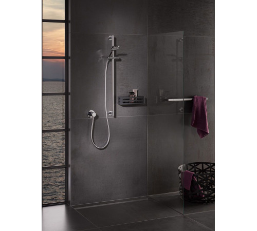 Полка для ванной Keuco Universal чёрный матовый 24954 370000