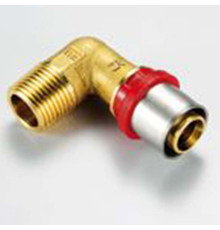 Угольник 90° пресс с наружной резьбой Tiemme 32x1 1650074