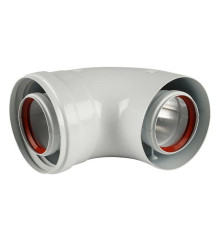 Отвод коаксиальный BAXI 60/100 мм 90° 71410142