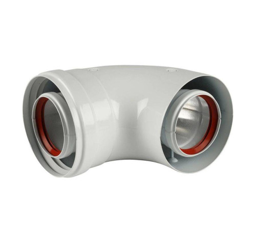 Отвод коаксиальный BAXI 60/100 мм 90° 71410142