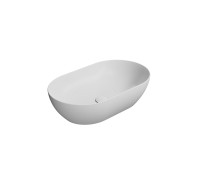 Раковина-чаша накладная GSI Pura 600х370 мм без отверстия под смеситель белый матовый 883409_УЦ/2