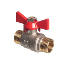 Кран шаровой Kromwell 1/2 НР-НР ручка-бабочка EU.YT1286030 12_k