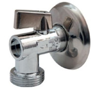 Кран шаровой угловой для стиральной машины Giacomini 1/2 x 3/4 хромированный R614X004
