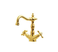 Смеситель для раковины Boheme Tradizionale Oro высокий золото глянцевое 292
