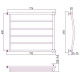 Полотенцесушитель водяной Стилье Минор 0602 80x60 см 00602-6080
