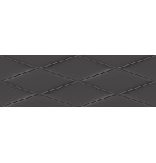Плитка настенная Cersanit Vegas рельеф черный 25х75 см VGU232-53